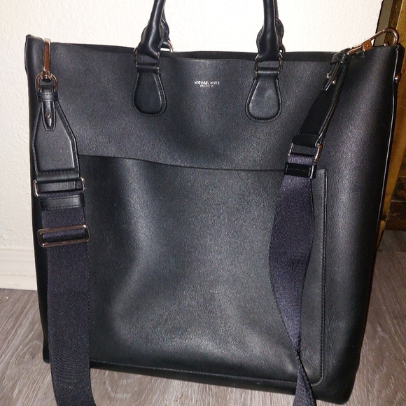 Michael Kors Collection Large Black Leather work satchel. - Picture 11 of 12